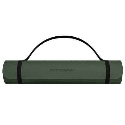 Retrospec Zuma Yoga Mat 6mm Thick Non-Slip TPE Exercise Mat | Cushioned Workout Mat for Yoga Pilates and Home Stretching | 72 x 24 with Carrying Strap