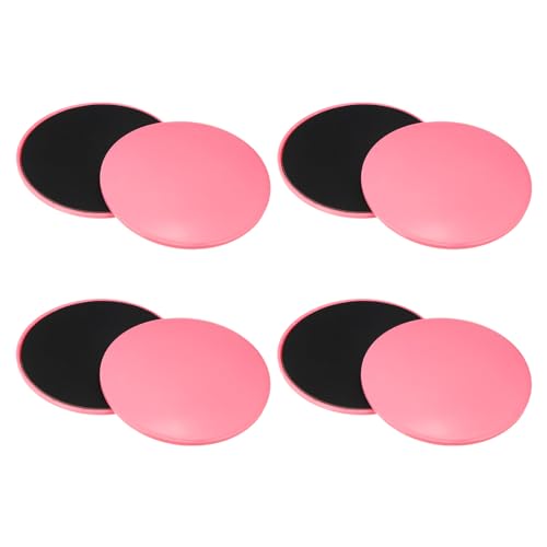 PATIKIL Core Sliders for Working Out Dual Sided Exercise Sliders Fitness Workout Strength Slides Discs for Gym Carpet Hardwood Floor - color: Pink