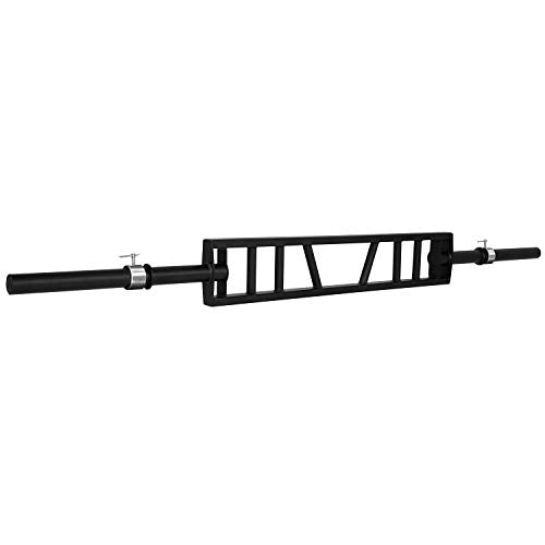 Yes4All Multi Grip Barbell & Cable Attachment - Swiss Bar, American Bar for Greater Range of Motion, with 2 Collars, Fits Olympic Weight Plates - Home Gym & Support Pressing, Lifting & Curls - color: A. Multigrip Barbell 400lbs
