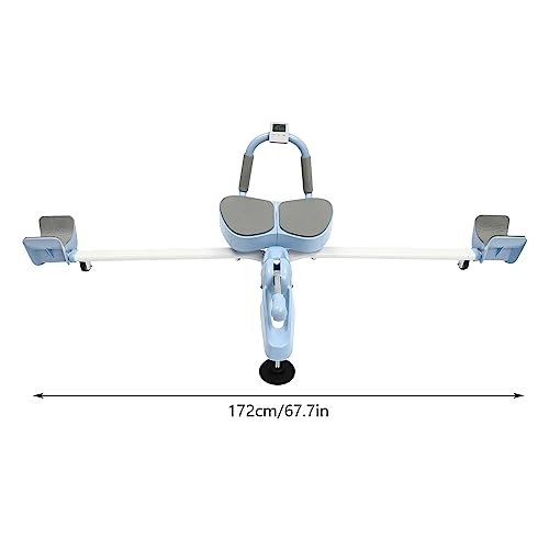 Leg Stretcher, 265LBS Leg Stretch Machine, Adjustable 3 Bar Leg Split Extension Machine with Forward Reverse Magnetic Timer PU Cushion Flexibility Stretching Equipment to Stretch - color: Blue