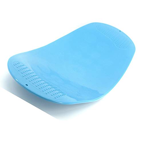 Yoga board, balance board, exercise twist waist board, fitness board - color: Blue + Anti-Slip Mat