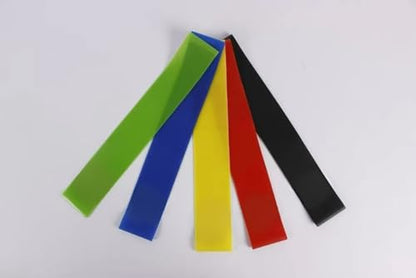 Edemsport Resistance TPE Loop Bands Set of 5 – Exercise Bands for Yoga, Pilates, Strength Training, Rehab & Home Workouts