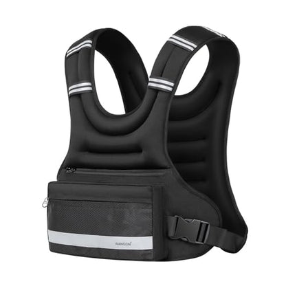 Weighted Vest Woman & Men,10lb Plus Size Weighted Vest With Phone Pockets & Reflective Strips for Walking, Running, Hiking,Rucking, Workout, Strength Training