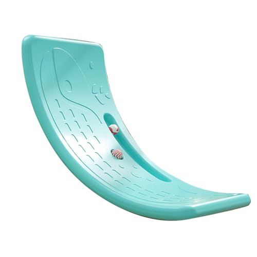 Kids Wobble Board, Plastic Wobble Board Balance Trainer Board Curvy Rocker Board for Yoga and Exercise, 50kg / 110.2lb Capacity