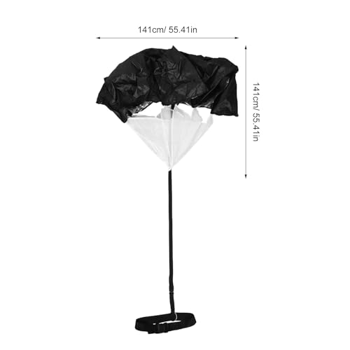 Kisangel Running Resistance Umbrella Speed Training Parachutes with Adjustable Waist Strap for Workouts Speed Strength Training Accessories