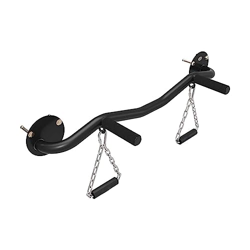 Pull Up Bar, Heavy Duty Chin Up Bar Wall Mount with Exercise Bands, Max Weight 660 LBS, Wall-Mounted Strength Training Pull-UP Bars