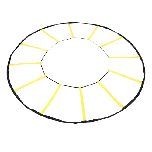 Goshyda Agility Enhancing Circular Training Ladder with 12 Rungs for Soccer Basketball, Durable Nylon Material, Indoor & Outdoor Use