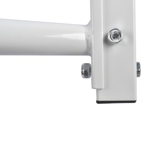White Multi Grip Pull Up Bar Multifunctional Dip Station for Indoor Home Gym Workout Pull Up Bar 440 lbs Training Equipment Mixizap