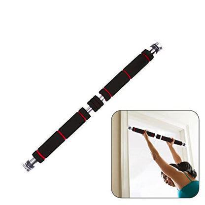 Door Chin Bar Screwless Pull Up Bar Assembled Adjustable Flexible Gym Bars for Gym Office Home Strength Training Equipment 60-100cm
