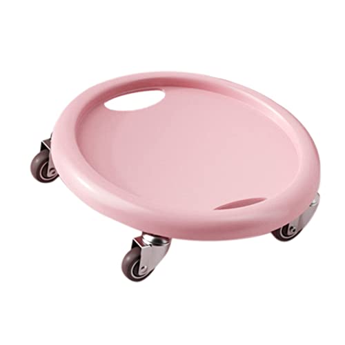 SUNGOOYUE Core Slider, Abdominal Training Tool with 4 Rollers and Slip Proof Pattern for Home Gym, Office and Various Workouts - color: Pink