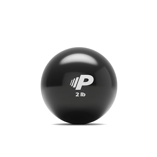 Simple Plyometric Weighted Ball | Baseball & Softball Training Ball | Arm Strength & Pitching | Durable PVC Shell with Sand Fill - size: 2lb