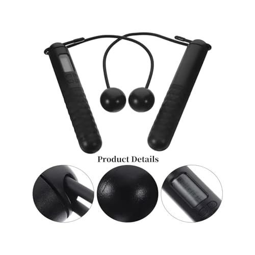 Cordless Jump Rope with Counter, Cordless Jump Rope Weighted, 2 in 1 Skipping Ropes with Lcd Display Counter, Smart Weighted Jump Ropes for Women Men Adult Kids Fitness