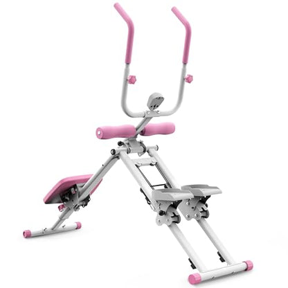 Stair Stepper and Ab Machine 2-in-1 Folding Vertical Climber Exercise Machine & Ab Workout Equipment Quickly Switch, Home Gym Equipment for Full Body Cardio Workout, 300LBS Capacity