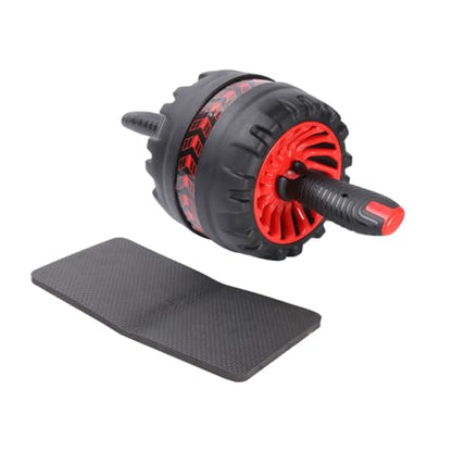 Automatic Rebound Abdominal Exercise Roller with Knee Pad Anti-Skid Steel and Rubber Ab Wheel for Home Fitness Suitable for Fitness Levels