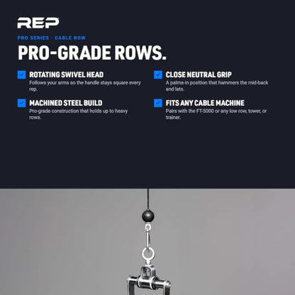REP Fitness LAT Pulldown and Low Row Cable Machine Attachments and Functional Trainer Attachments – Curl Bar, D-Handle, Ankle Cuff, Tricep Rope, Sports Handle, Straight Bar, Row, Chinning Triangle - style: Chinning Triangle Rowing Attachment Pro Style