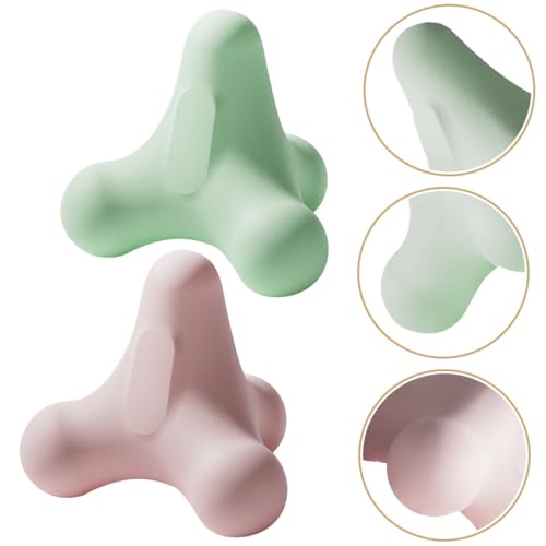 NOLITOY 2pcs Four Corner Massage Balls for Back and Neck Muscle Relaxation, Yoga Fitness Massage Balls with Firm Myofascial Release, Suitable for Shoulder Relief and Muscle