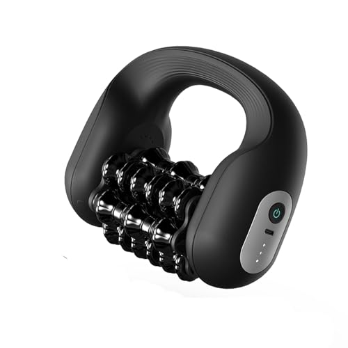 Electric Muscle Roller for Post-Workout Recovery, Deep Rolling Massager for Legs, Calves, Back & Neck, Handheld Powered Rolling Tool, Rechargeable, 3 Speed Fitness Recovery