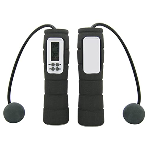 VIDI Digital LCD Cordless Jump Rope Skipping Counter Calorie Timer Fitness for Indoor Outdoor Use
