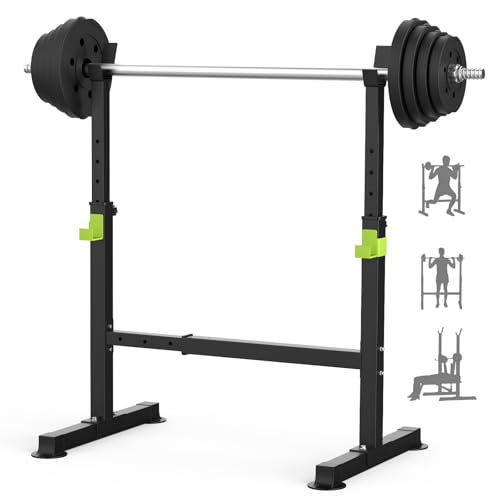FitinOne Adjustable Folding Weight Bench for Home Gym, 660 lbs Capacity Multi-Functional Workout Bench Sturdy Durable for Full Body - color: Black-Green