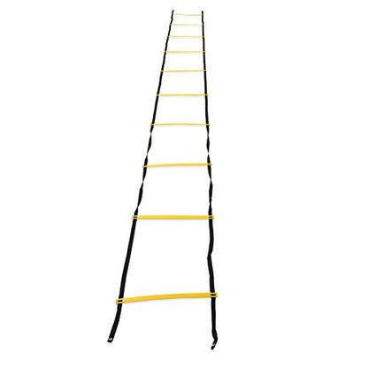 RiToEasysports Speed Training Ladder, Speed Training Ladder Footwork Exercise Tackle for Football Soccer Sports (Yellow) Soccer Training Equipment