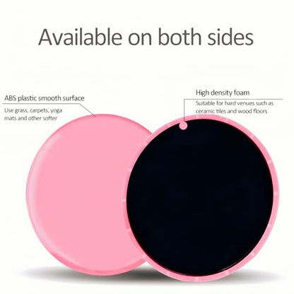 Core Sliding Discs - Dual Sided Workout Sliders for Carpet & Hardwood Floor - Home Ab Pads Exercise Equipment Fitness Sliders for Women and Men