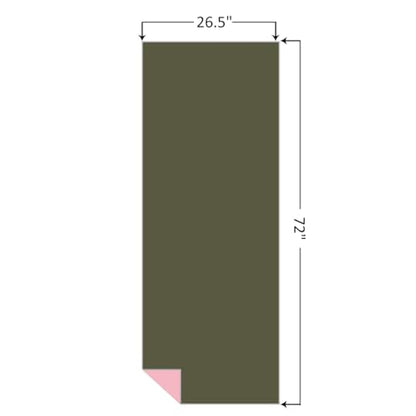 Eunzel Hot Yoga Towel, Reversible Two-Tone Non-Slip Yoga Mat Towel, Sweat Absorbent for Hot Yoga, Pilates and Workout, 72" x 26.5", Army Green& Pink - color: Army Green& Pink