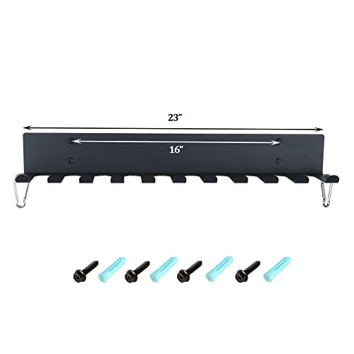 Gym Storage Rack Resistance Band Rack Wall Mount Barbell Rack Heavy Duty Home Gym Storage Rack for Gym Equipment, Exercise Bands, Lifting Belts and Jump Ropes, Gym Accessories