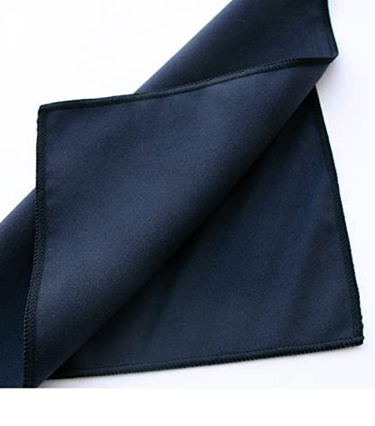 Unisex Sweat Absorbing Microfiber Handkerchiefs Quick Dry Sport Gym Towels 5 Pack - color: Black
