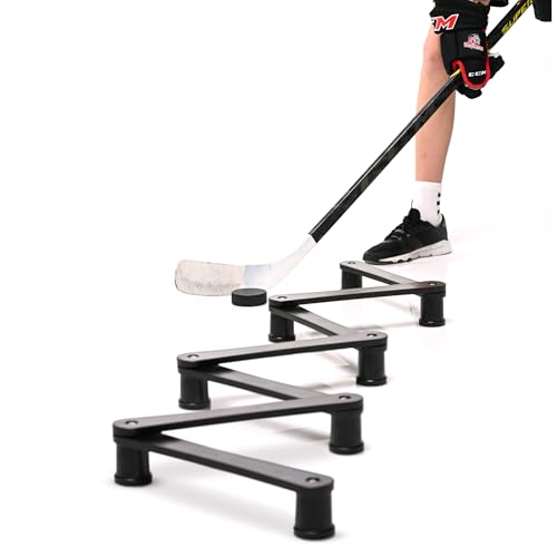 ACE HOCKEY The Snake Stickhandling Trainer – Adjustable Hockey Training Aid for Puck Control, Quick Hands, Reaction Time & Coordination – Snake 5, Snake 7 & Elevated Styles - style: Snake 7