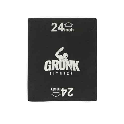 Gronk Fitness 3-in-1 Foam Plyometric Box | Soft Padded Jump Box for Home Gym or Cross-Training | Anti-Slip Surface | Anti-Tip Weighted Base | 20/24/30 Inch Heights | 58 lb Stability Plyo Box