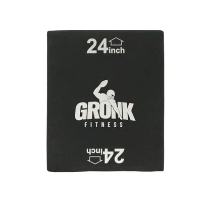 Gronk Fitness 3-in-1 Foam Plyometric Box | Soft Padded Jump Box for Home Gym or Cross-Training | Anti-Slip Surface | Anti-Tip Weighted Base | 20/24/30 Inch Heights | 58 lb Stability Plyo Box