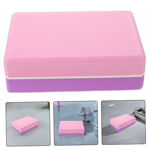 2pcs Yoga Blocks High Density Eva Foam Non-slip Surface Beveled Edges Supportive Gym Blocks for Pilates Meditation Balance Stability Beginners Workout Equipment
