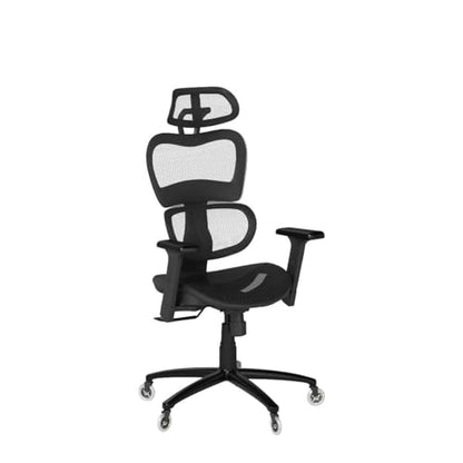 Nouhaus Ergo3D Ergonomic Office Chair Lumbar Support Mesh Office Chair with 4D Adjustable Armrest, Adjustable Headrest and Wheels, Mesh High Back Home Office Desk Chairs(Black) - color: Black