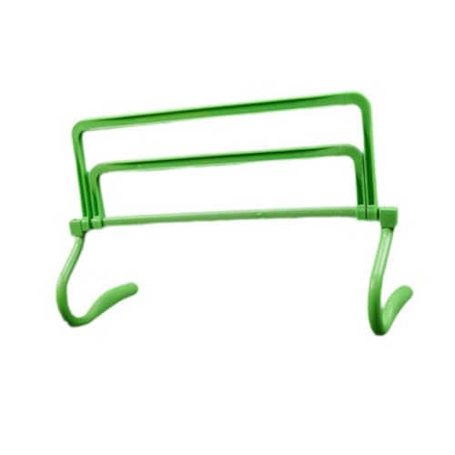 Colaxi Agility Hurdle,Agility Speed Training Equipment,Adjustable Height Jumping Bar Set for Foot Exercise Coaching Soccer - color: green