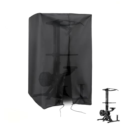 Squat Rack Cover, Waterproof Outdoor Gym Equipment Covers with Zipper for Squat Rack/Weight Lifting Rack/Home Gym Workout Equipment - size: 60''W X 44.5''D X 87''H