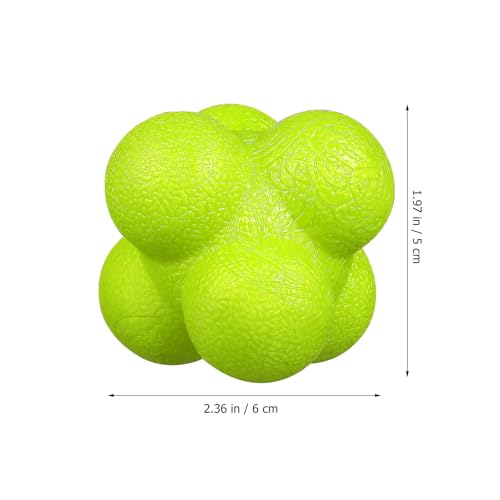 Veemoon 6 Pcs Reaction Balls Hexagonal Agility Training Balls for Hand-Eye Coordination Reflex Improvement Sports Exercise Fitness