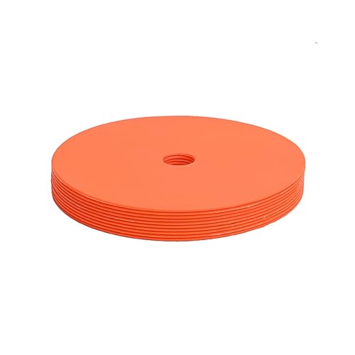 20 pcs Football Basketball Training with Holes Sports Speed Agility Markers for Soccer - color: Orange