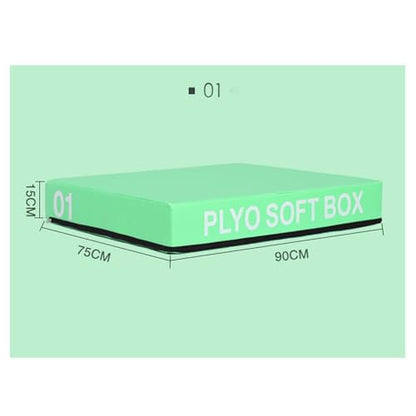LICOME Foam Reinforced Box Stackable Soft Plywood Box, Anti-Skid Safety Used for Jumping, Strength Training and Physical Training, Suitable for Home Gym Box - size: 90*75*15cm