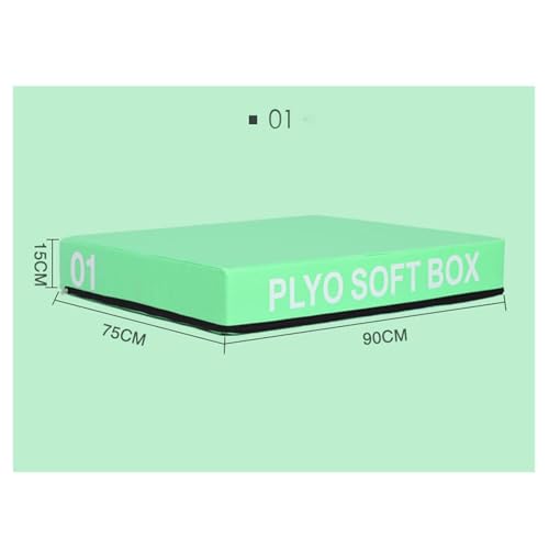 Jumping Training Box Foam Reinforced Box Stackable Soft Plywood Box Anti-Skid Safety, Used for Jumping, Strength Training and Physical Training, Suitable for Home Gym - size: 90*75*15cm