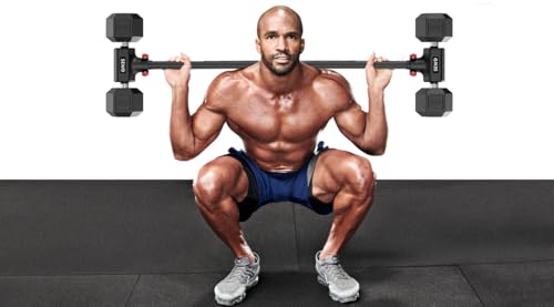 Dumbbell Converter - Turn Dumbbells into Barbell Set, Up to 220LB Capacity