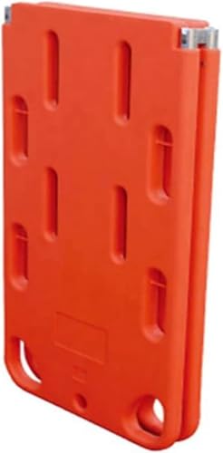 Foldable Spine Board Stretcher, Durable PE Material, Lightweight & Portable, High Load Capacity 350.5 lbs, 12 Handholds & 8 Strap Positions, Ideal for EMTs and Rescue Professionals