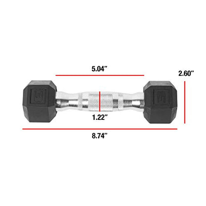 WF Athletic Supply Rubber Coated Solid Steel Cast-Iron Pair Dumbbells, Rubber Hex Dumbbells, Hex Weights Dumbbells for Muscle Toning, Full Body Workout, Home Gym Dumbbells, Pair - color: a. 3 LB Pair (2 x 3lb)
