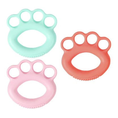 3pcs Finger Grip Rings Hand Exerciser Tpr Strength Recovery