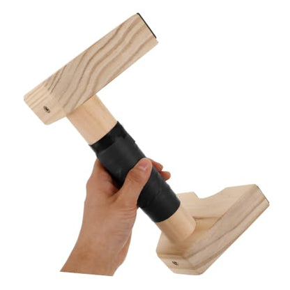 ORFOFE Wooden Push up Bars Pushup Handles Beech Wood Non-slip Parallettes for Men Women Home Gym Strength Training Bodyweight Workouts