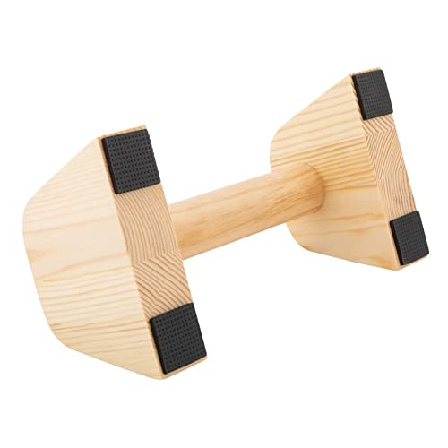 Wooden Push Up Bar Stand - Pushup Parallettes Floor Handles Perfect Bars for Calisthenics & Handstand