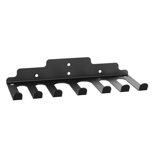 Synergee Wall Mounted Barbell Holder & Gym Accessory Rack – Heavy Duty Steel Storage for Barbells, Collars, Bands, and Fitness Gear – Space Saving Home Gym Equipment Organizer - color: f) 6 Bracket