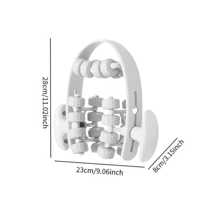 Leg Roller for Muscle Recovery and Deep Tissue Relief for Indoor Yoga and Fitness, White - color: White