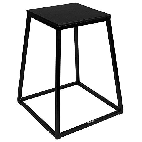 Retrospec Leap Plyo Box Jump Platforms for Home Gym Plyometric Jumping, Strength Training & Jump Box Exercise for Men and Women - color: Matte Black, style: 30"