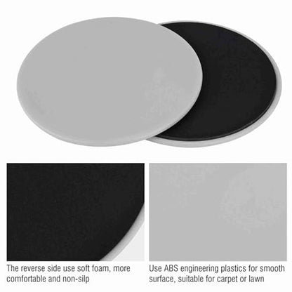 2PCS Core Sliders for Working Out Dual Sided Exercise Discs Exercise Core Sliders Fitness Home Exercise Equipment Authentic Workout Sliders Disc Exercise Equipment Fitness