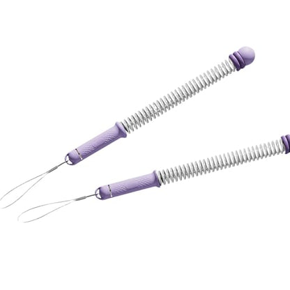 Set of 2 Ergonomic Exercise Ropes for Full Body Conditioning and Strength Training Ideal for Home Gym Modifiable Slanted Battle Rope - color: Purple